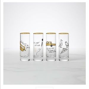 Kate Spade Manhattan please shot glass set